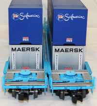 Load image into Gallery viewer, Lionel 6-27702 MAERSK Husky Stack 2 pack C-7 Boxed 255384 &amp; 255380 1/48 O Scarce
