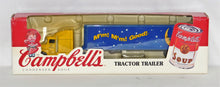 Load image into Gallery viewer, Ertl #T317 Campbell&#39;s Soup Tractor trailer 18 wheeler 1/64 diecast/plastic S
