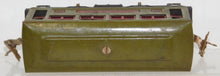 Load image into Gallery viewer, Lionel 529 529 1920s Passenger Coaches Olive Green w/ maroon plates O gauge
