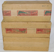 Load image into Gallery viewer, Lionel #347E BOXED Set w/ 8E Standard gauge passenger Set Olive w/ RED plates &amp; trim 337 338 1920s Prewar (Copy)
