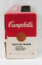 Load image into Gallery viewer, Ertl #T317 Campbell&#39;s Soup Tractor trailer 18 wheeler 1/64 diecast/plastic S
