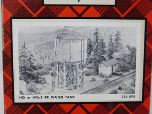 Campbell #356-595 RR WATER TANK tower HO scale Complete Wood Kit HOn3 Vintage