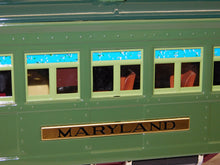 Load image into Gallery viewer, MTH 10-1136 State Passenger Car Solarium Green Maryland ADDON Standard Gauge C-9
