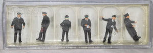 Preiser #10490 Streetcar working tram Staff HO Scale 1/87 six Railroad figures