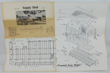 Load image into Gallery viewer, Campbell #370 HO scale Supply Shed &amp; Single Handcar Shed Complete C8 SEALED bags
