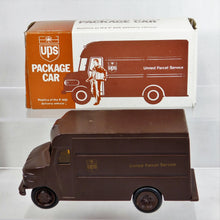 Load image into Gallery viewer, UPS Truck P-600 Brown Delivery Truck Boxed 1977 rolling door 5.5&quot; Replica
