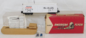 American Flyer 25049 DRGW Rio Grande lns Cookie Box Car Walking Brakeman BOXED with Instructions