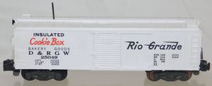 American Flyer 25049 DRGW Rio Grande lns Cookie Box Car Walking Brakeman BOXED with Instructions