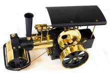 Load image into Gallery viewer, Wilesco D366 Old Smoky Live Steam Roller &amp; A386 Water Cart BOXED Brass German

