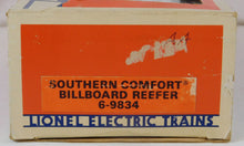 Load image into Gallery viewer, Lionel 9834 Southern Comfort Billboard Woodside Refrigerator Car alcohol train Man Cave
