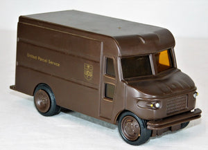 UPS Truck P-600 Brown Delivery Truck Boxed 1977 rolling door 5.5" Replica