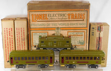 Load image into Gallery viewer, Lionel 347 Set #8 Standard gauge passenger Olive 337 338 1920s Maroon Trim BOXED
