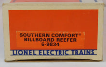Load image into Gallery viewer, Lionel 9834 Southern Comfort Billboard Woodside Refrigerator Car alcohol train Man Cave
