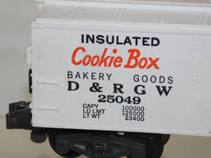 American Flyer 25049 DRGW Rio Grande lns Cookie Box Car Walking Brakeman BOXED with Instructions