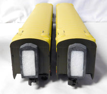 Load image into Gallery viewer, MTH 20-6615 SEABOARD 2CarSet 70' Aluminum Passenger Streamliner Sleeper Diner C-9
