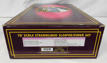 Load image into Gallery viewer, MTH 20-6628 TEXAS SPECIAL 2-Car 70' Streamlined Slpr/Diner Passenger Set MKT Kty
