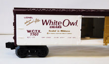 Load image into Gallery viewer, Lionel 6-7707 White Owl Box Car O Boxed C-8 Tobacco series 1977-78 MPC
