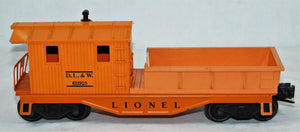 Lionel Trains 6119-25 Orange work caboose 1956-59 Postwar DL&W Lackawanna Ogauge