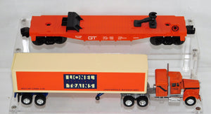 Lionel 6-52040 GT TTOS Flatcar w/Lionel tractor trailer Wolverine Division 52033