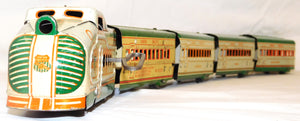 Marx M10005 Union Pacific passenger Set Green Cream Streamline UP windUp +USRPO