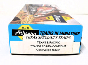 Athearn CUSTOM RUN Texas Specialties Texas & Pacific 8 car Heavyweight Passenger Set