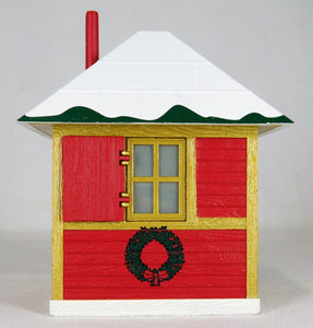 Lionel 6-37814 Christmas Crossing Shanty w/ shutters lighted North Pole O