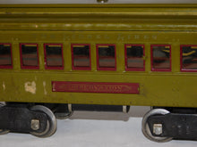 Load image into Gallery viewer, Lionel 347 Set #8 Standard gauge passenger Olive 337 338 1920s Maroon Trim BOXED
