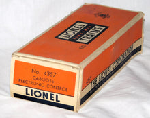 Load image into Gallery viewer, Lionel 4357 SP Caboose for the ELECTRONIC CONTROL Set BOXED CLEAN AS YOU&#39;LL FIND
