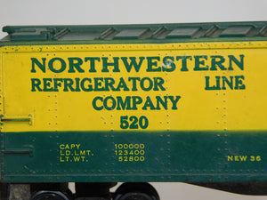 AC Gilbert HO Scale 520 Northwestern Refrigerator Line 1956 CNW Green  Yellow