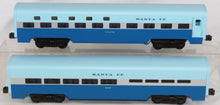 Load image into Gallery viewer, MTH 20-6118 Santa Fe Blue Goose 4Car 60' Streamline Passenger Set 15" Alumnum C7

