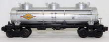 Load image into Gallery viewer, Lionel 6415 Sunoco 3 Dome Tank Car 1953-55 6600 gal diecast trucks EARLIEST version

