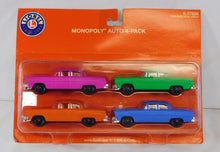 Load image into Gallery viewer, LIONEL 6-37836 Monopoly Automobiles Set of four for Monopoly 6414 loader C-10
