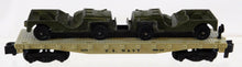 Load image into Gallery viewer, American Flyer 24572 US Navy Flat 2 Tootsietoy Jeeps Military Pikemaster CLEAN
