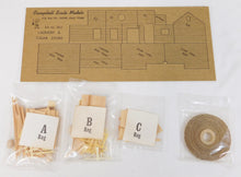 Load image into Gallery viewer, Campbell #365 HO scale Laundry &amp; Cigar Store SEALED bags wood Kit +instr Vintage
