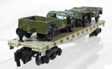 Load image into Gallery viewer, American Flyer 24572 US Navy Flat 2 Tootsietoy Jeeps Military Pikemaster CLEAN
