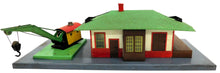Load image into Gallery viewer, American Flyer 612 O Mystic Station w/ Operating Crane BROWN platform 1940s O/S
