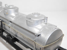 Load image into Gallery viewer, Lionel 6415 Sunoco 3 Dome Tank Car 1953-55 6600 gal diecast trucks EARLIEST version
