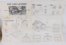 Load image into Gallery viewer, Campbell #365 HO scale Laundry &amp; Cigar Store SEALED bags wood Kit +instr Vintage
