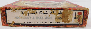 Campbell #365 HO scale Laundry & Cigar Store SEALED bags wood Kit +instr Vintage