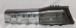 Lionel Prewar FLYING YANKEE set 616 617x2 618 Chrme articulated streamliner Runs