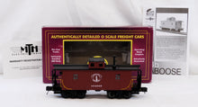 Load image into Gallery viewer, MTH 20-91438 N-6b Caboose Boston &amp; Maine #104605 Premier O scale B&amp;M lighted
