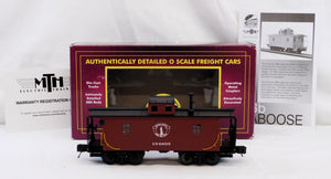 MTH 20-91438 N-6b Caboose Boston & Maine #104605 Premier O scale B&M lighted