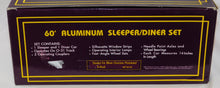 Load image into Gallery viewer, MTH 20-6118 Santa Fe Blue Goose 4Car 60' Streamline Passenger Set 15" Alumnum C7
