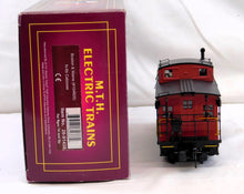 Load image into Gallery viewer, MTH 20-91438 N-6b Caboose Boston &amp; Maine #104605 Premier O scale B&amp;M lighted
