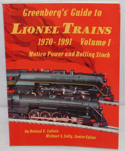 Greenberg's Guide Lionel Trains 1970-1991 Vol1 Locomotives Rolling Stock 10-7535