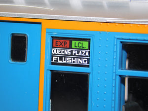 MTH 30-2760-3 New York Transit Blue Q Type 3-Car Subway Set Non-powered ADD ON