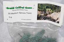 Load image into Gallery viewer, Grand Central Gems #T-9 Scenery 20 Medium Spruce Trees All Scale 4-5&quot; tall HO O
