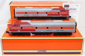 Lionel 6-81225 Rock Island E8 Diesel AA Set #647 #649 Legacy Rocket C7 Ex