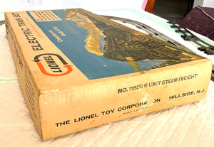 Lionel 11520 BOXED Set 6 Unit Steam Freight Loco COMPLETE w/track transformer 1960's CLEAN
