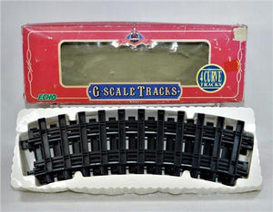 ECHO 89208KB Box G gauge track for Battery Trains 4 Curved Sections Plastic NOS